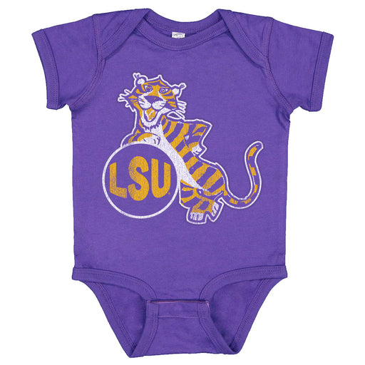 B&B Dry Goods LSU Tigers Esso Onesie - Purple