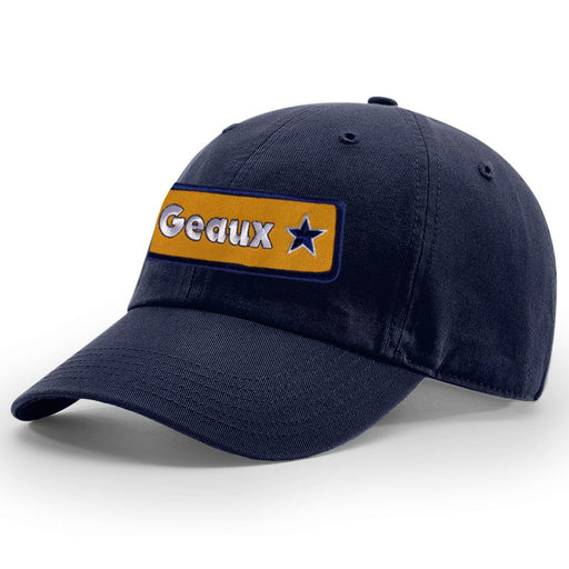 B&B Dry Goods Geaux Streauxs Star Patch Relaxed Twill Hat - Navy