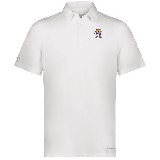 Bengals & Bandits Holloway Electrify Coolcore 4-Way Stretch Performance Polo - White