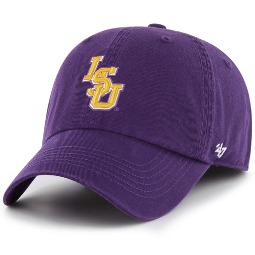 LSU Tigers 47 Brand Gold Interlock Franchise Fitted Hat - Purple