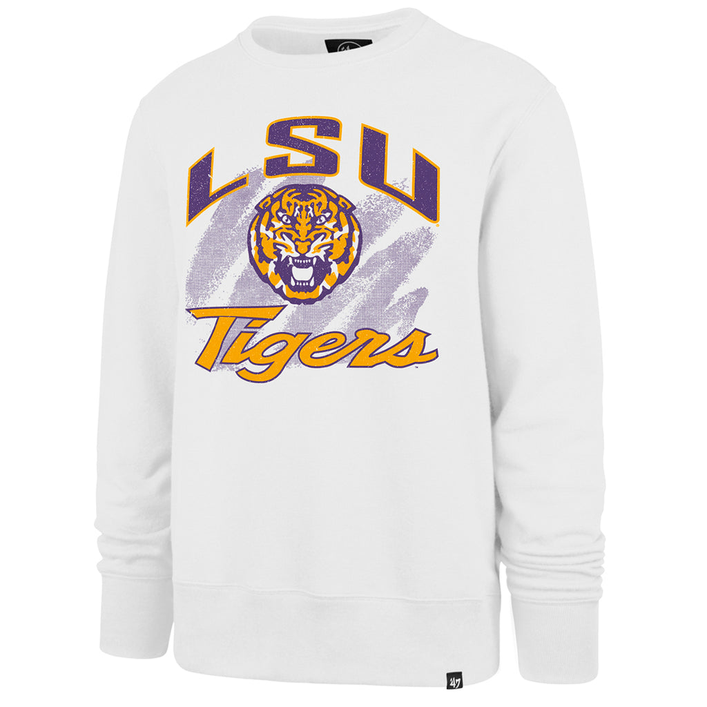LSU Tigers 47 Brand Tiger Head Shader Headline Crewneck Sweatshirt