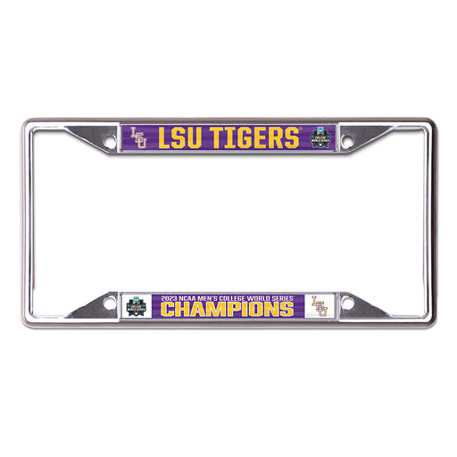 LSU Tigers Baseball National Champions License Plate Frame