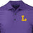 LSU Tigers Cutter & Buck Vault L Pike Banner Print Stretch Polo - Purple
