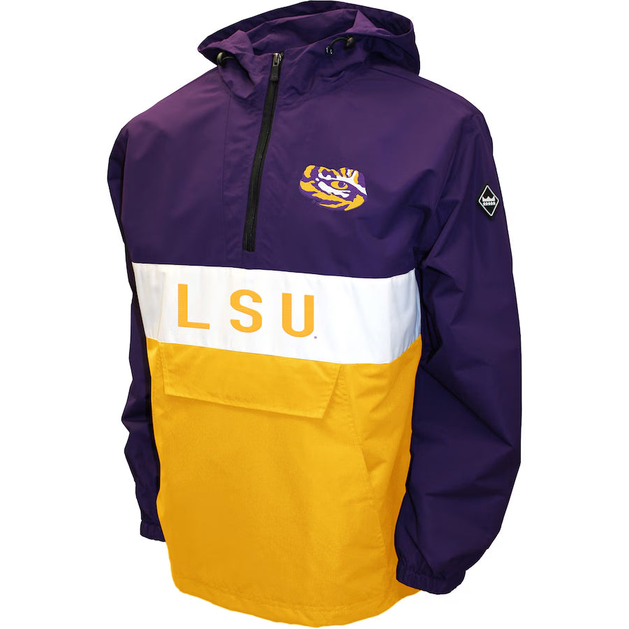 LSU Tigers Franchise Club Alpha Anorak 1/4 Zip Pullover Jacket