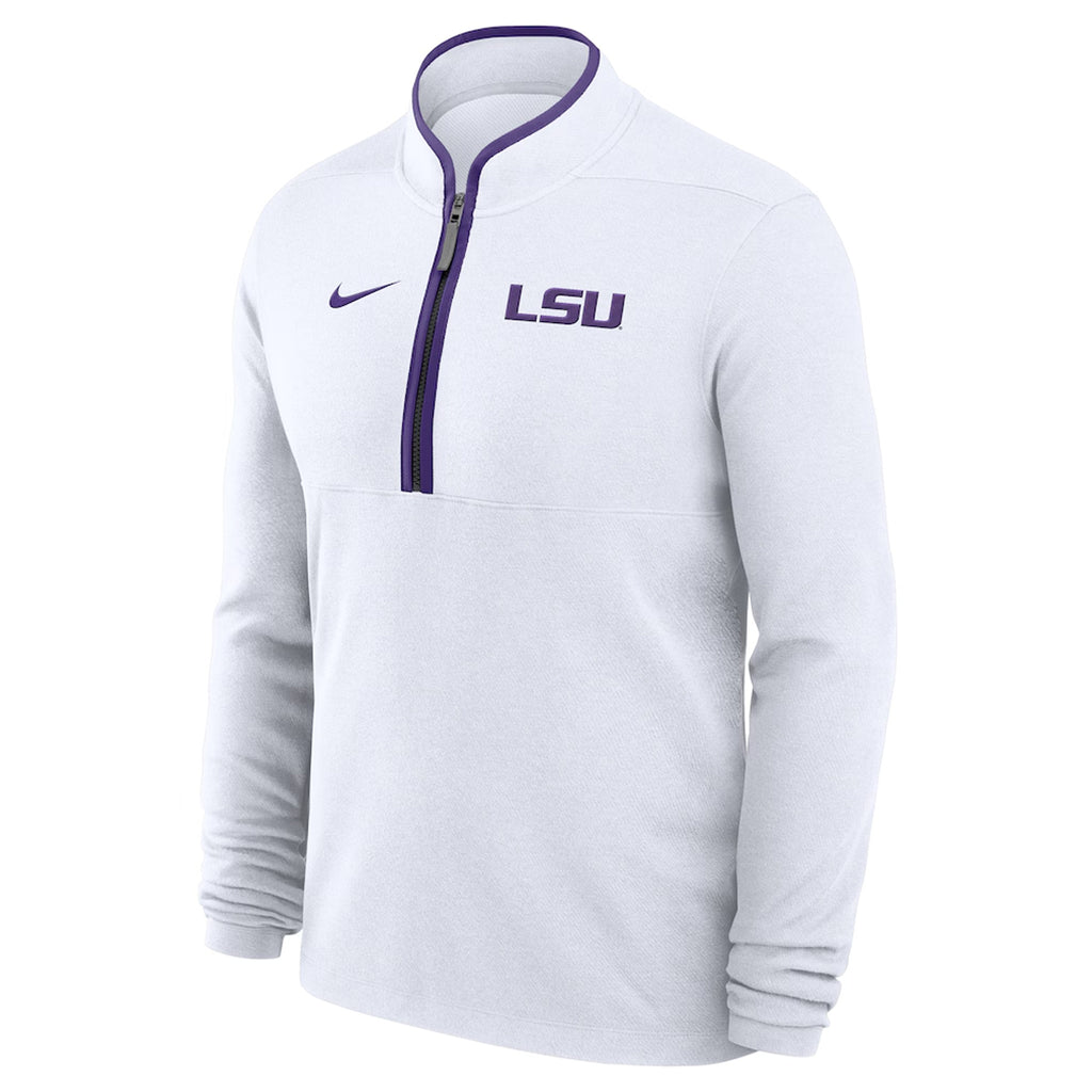 LSU Tigers Nike Courtside Victory Dri-FIT Half-Zip Pullover