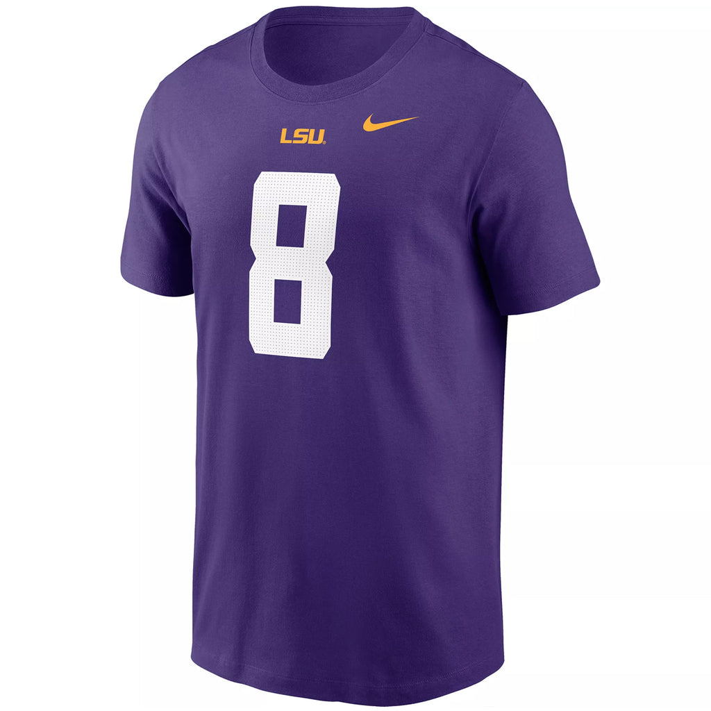 LSU Tigers Nike Malik Nabers #8 Football Jersey Player T-Shirt