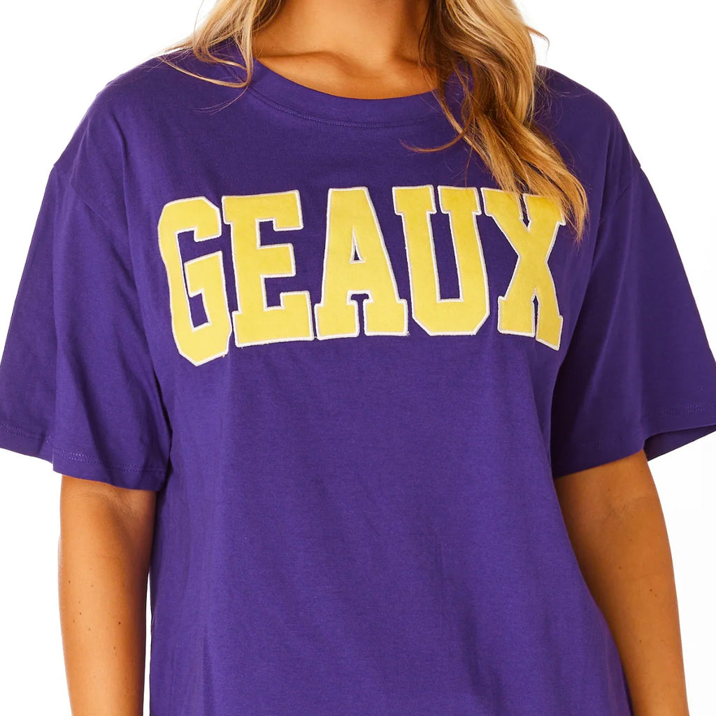 B&B Dry Goods Baseball Geaux Streauxs Star T-Shirt - Navy