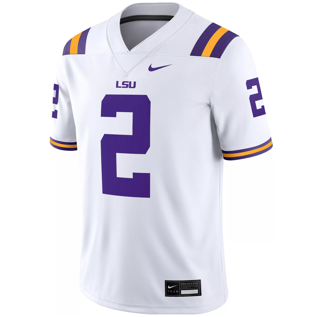 LSU Tigers Nike #2 Justin Jefferson Team Replica Football Jersey