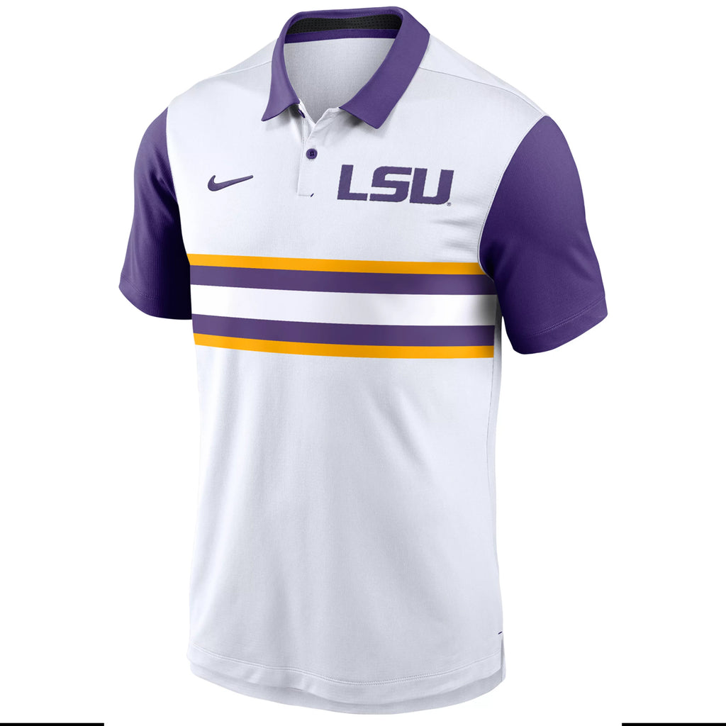 lsu nike golf polo