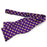 B&B Dry Goods Louisiana Outline Woven Hand Tied Bow Tie - Purple