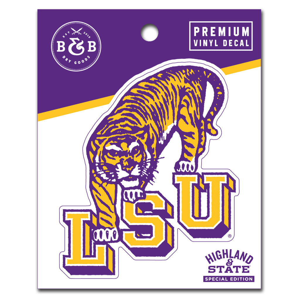 LSU TIGERS nspired DECAL for Yeti Tumbler with or without