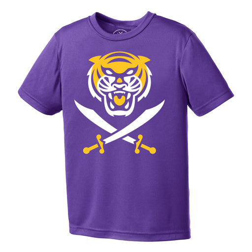 Bengals & Bandits Youth Performance Short Sleeve T-Shirt - Purple