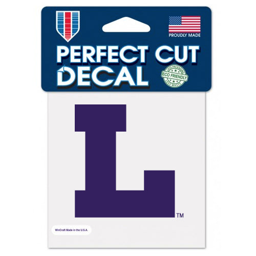 LSU Tigers Vault L 4"x 4" Die Cut Decal - Purple