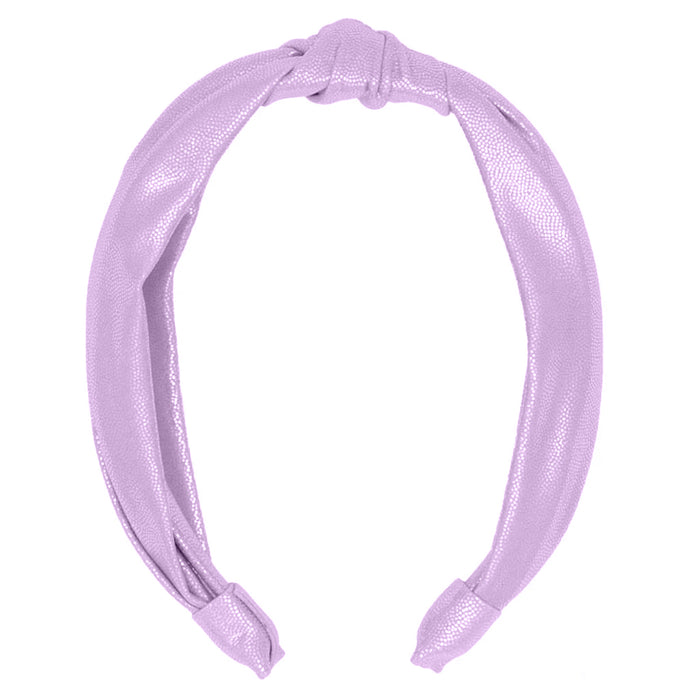 Azarhia Top Knot Shimmer Headband - Lavender