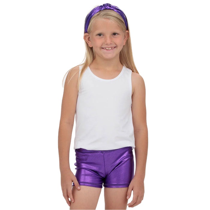 Azarhia Top Knot Shimmer Headband - Purple