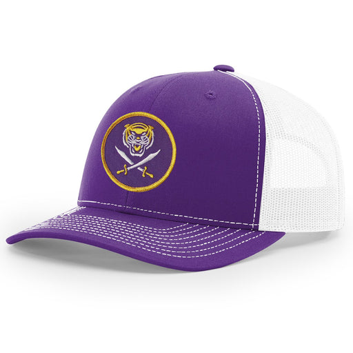 Bengals & Bandits Richardson 112 Trucker Snapback Hat - Purple / White