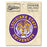 B&B Dry Goods LSU Tigers The Archives Vault Circle Text Premium Vinyl Decal White / Gold / Purple