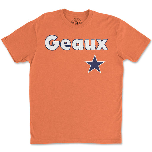 B&B Dry Goods H-town Baseball Geaux Streauxs Star T-Shirt - Orange