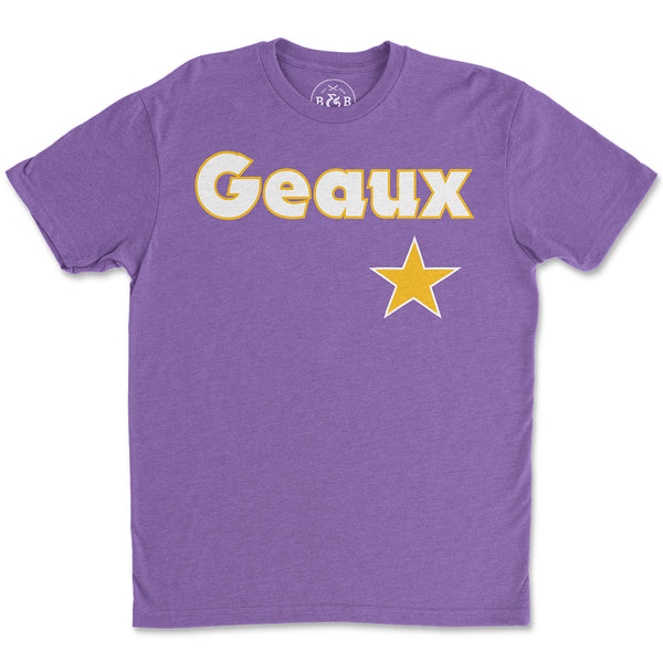 B&B Dry Goods H-town Baseball Geaux Streauxs Star T-Shirt - Purple
