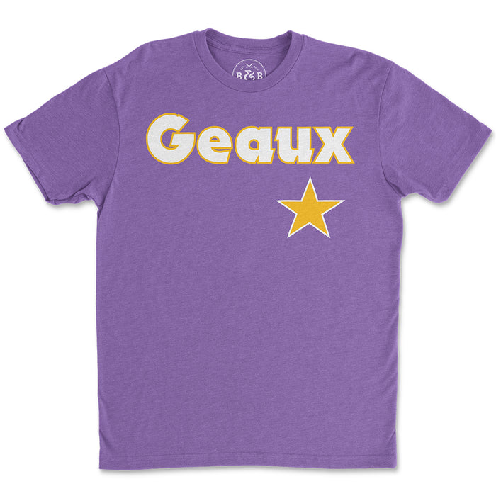 B&B Dry Goods H-town Baseball Geaux Streauxs Star T-Shirt - Purple