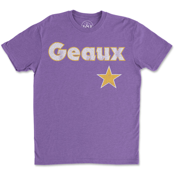 B&B Dry Goods Baseball Geaux Streauxs Star T-Shirt - Purple