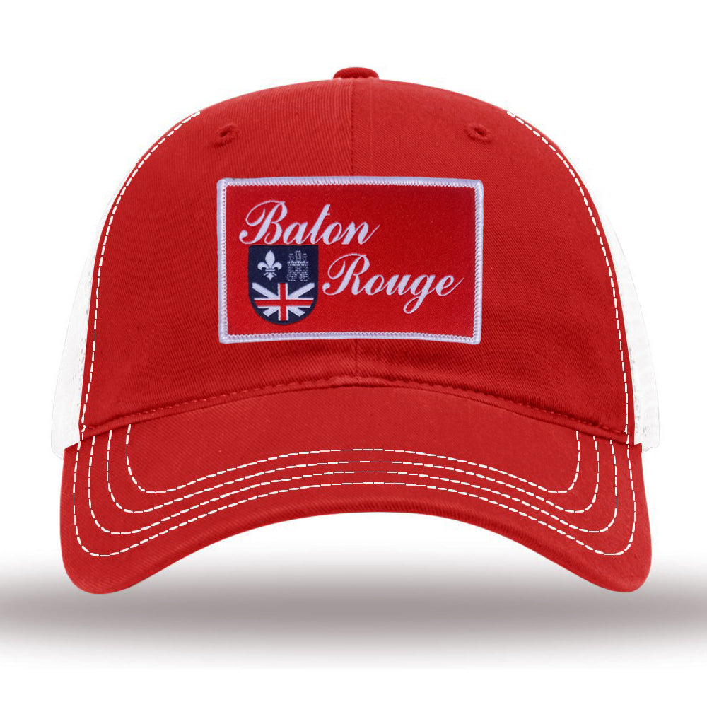 B&B Dry Goods Richardson Homegrown Baton Rouge Flag Twill Trucker Hat ...