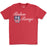 B&B Dry Goods Homegrown Louisiana Baton Rouge Flag T-Shirt - Red