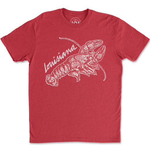 B&B Dry Goods Homegrown Louisiana Crawfish T-Shirt - Red