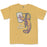 B&B Dry Goods Homegrown Louisiana Mardi Gras Bon Temps Garment Dyed T-Shirt - Mustard