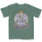 B&B Dry Goods Homegrown Louisiana Mardi Gras Pelican Silhouette Garment Dyed T-Shirt - Green