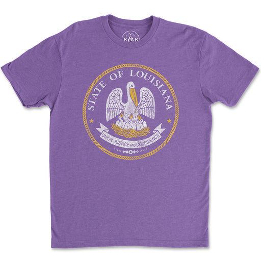 B&B Dry Goods Homegrown Louisiana Seal T-Shirt - Purple