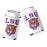 B&B Dry Goods LSU Tigers 78 Tiger Arch Stitched Neoprene Sublimated Double Sided Can Holder / Koozie - White