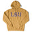 B&B Dry Goods LSU Tigers Athletic Block Fleece Pullover Hooded Sweatshirt - Mustard Hood