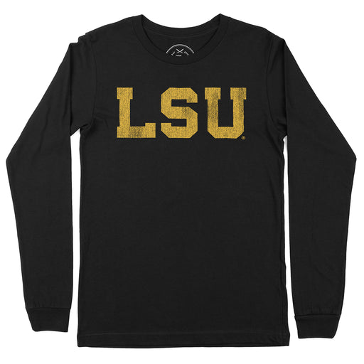 B&B Dry Goods LSU Tigers Athletic Block Long Sleeve T-Shirt - Black
