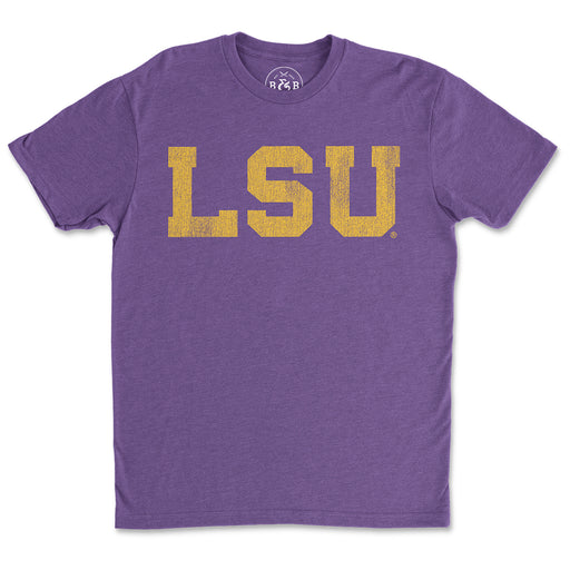 B&B Dry Goods LSU Tigers Athletic Block T-Shirt - Purple