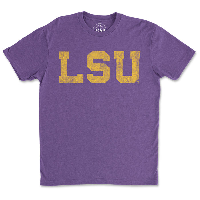 B&B Dry Goods LSU Tigers Athletic Block T-Shirt - Purple