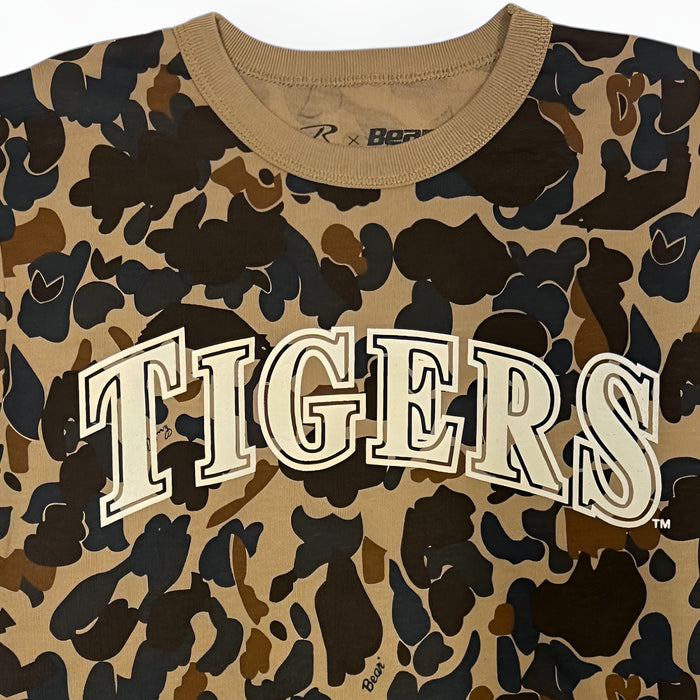 B&B Dry Goods LSU Tigers Baseball Arch Tigers Fred Bear Camo T-Shirt