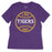B&B Dry Goods LSU Tigers Baseball Laces Women's T-Shirt - Purple