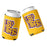 B&B Dry Goods LSU Tigers LA Text Outline Stitched Neoprene Sublimated Double Sided Can Holder / Koozie - Gold