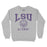 B&B Dry Goods LSU Tigers Name Drop Memorial Seal Alumni Fleece Crewneck - Heather Grey