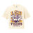 B&B Dry Goods LSU Tigers QB Mike Football Stadium Boxy Garment Dyed Women's T-Shirt - Ivory