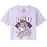 B&B Dry Goods LSU Tigers Slugger Mike Diamond Baseball Crop-Top T-Shirt - Lavender