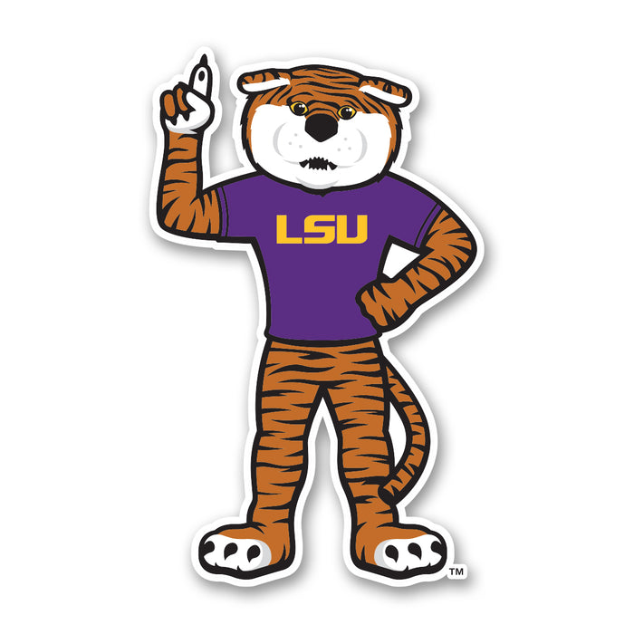 B&B Dry Goods LSU Tigers LSU Mike The Tiger Standing Premium Vinyl Decal
