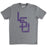 B&B Dry Goods LSU Tigers The Archives Vault Baseball Interlock Tri-Blend T-Shirt - Grey