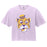 B&B Dry Goods LSU Tigers The Archives Beanie Garment Dyed Cropped T-Shirt - Orchid