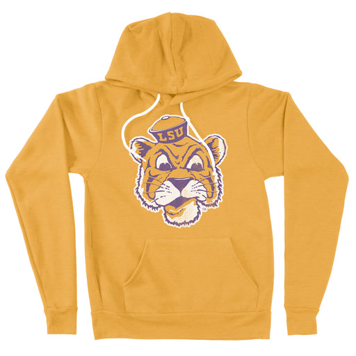B&B Dry Goods LSU Tigers The Archives Beanie Mike Fleece Pullover Hooded Sweatshirt - Mustard