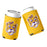 B&B Dry Goods LSU Tigers The Archives Beanie Mike Stitched Neoprene Sublimated Double Sided Can Holder / Koozie - Gold