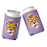 B&B Dry Goods LSU Tigers The Archives Beanie Mike Stitched Neoprene Sublimated Double Sided Can Holder / Koozie - Lavender