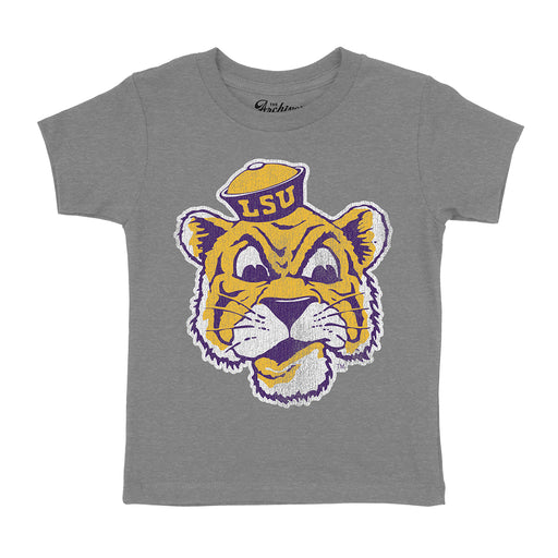 B&B Dry Goods LSU Tigers The Archives Beanie Mike Toddler T-Shirt - Grey Heather