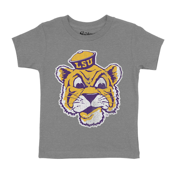 B&B Dry Goods LSU Tigers The Archives Beanie Mike Toddler T-Shirt - Grey Heather